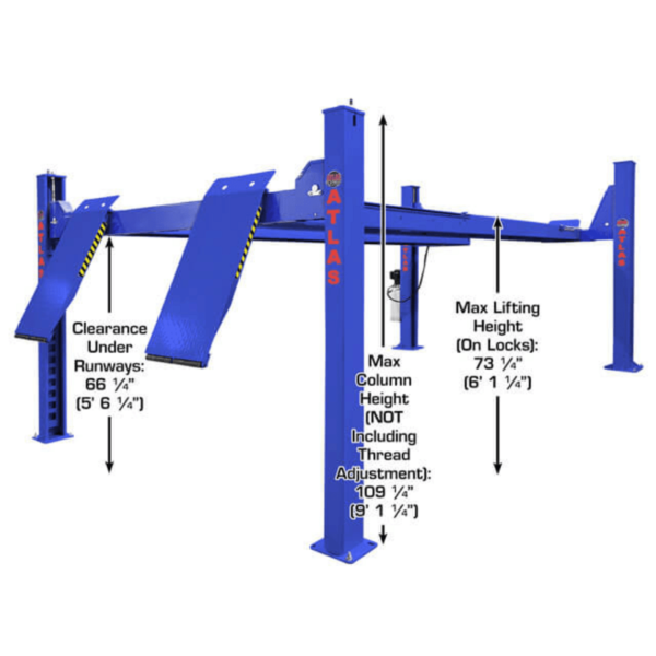 Atlas Platinum PVL14OF-EXT 14000 lb Certified Alignment Lift - Image 3