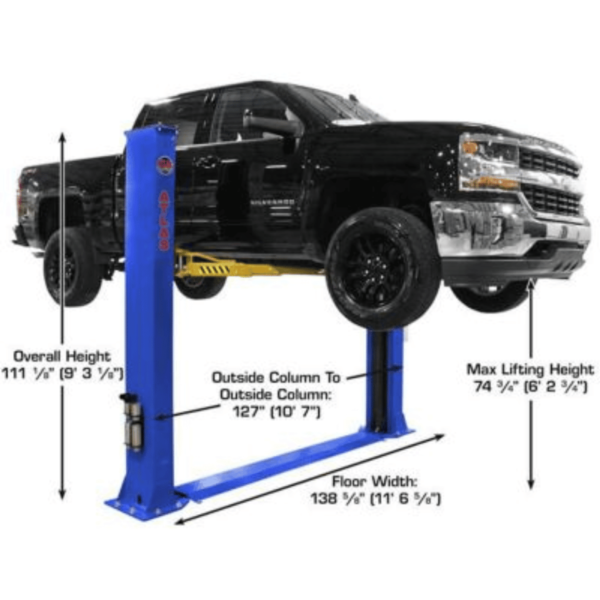 ATLAS Platinum PVL9BP 9000 lb Certified Baseplate Lift - Image 3