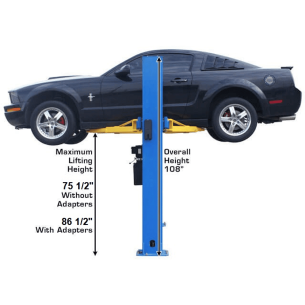 Atlas BP8000 8,000 lb Capacity Baseplate 2-Post Lift - Image 5